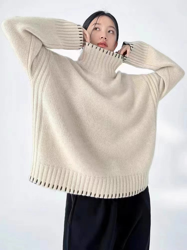 Thick Turtleneck Pullover Knit_BDHL8020