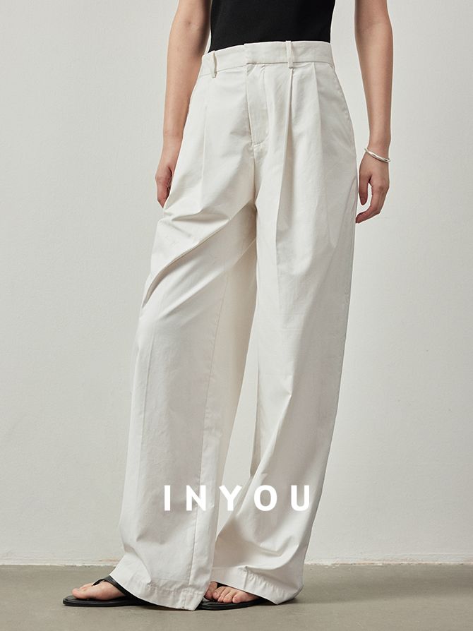 High Waist Wide Straight Pants_BDHL6060