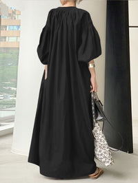 Stand Collar Sleeveless Dress_BDHL7224