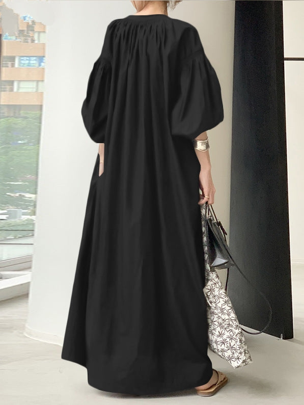 Stand Collar Sleeveless Dress_BDHL7224