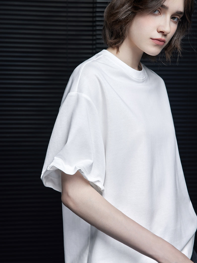 Design Sleeves White T-Shirt_BDHL7608