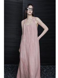 Pink Halter-Neck Dress_BDHL5927