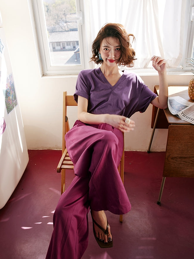 Loose-Fitting Casual Suit Pants_BDHL7472