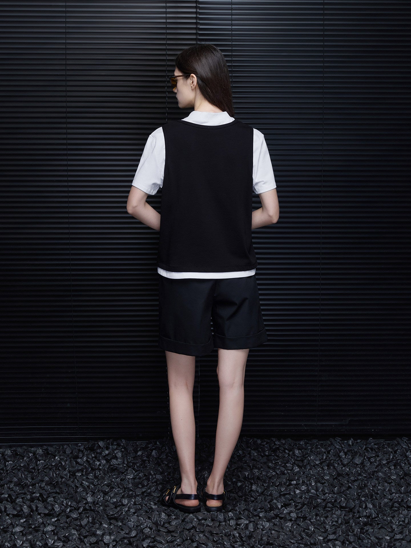 Faux Two-Piece Color-Block T-Shirt_BDHL8279