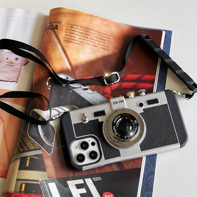 Retro Camera Look Soft Case with Strap_HL3262