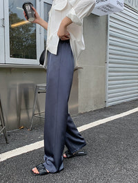 Silky Pants Or Long-Length Pants_BDHL6776