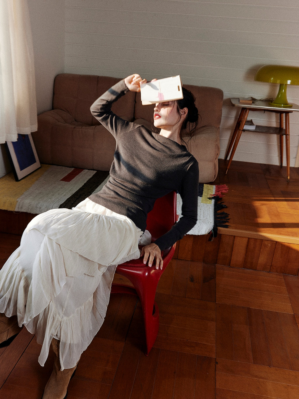 Asymmetrical One-Shoulder Knit Tops_BDHL7997