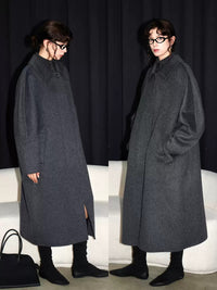 Cocoon Silhouette Long Coat_BDHL6925