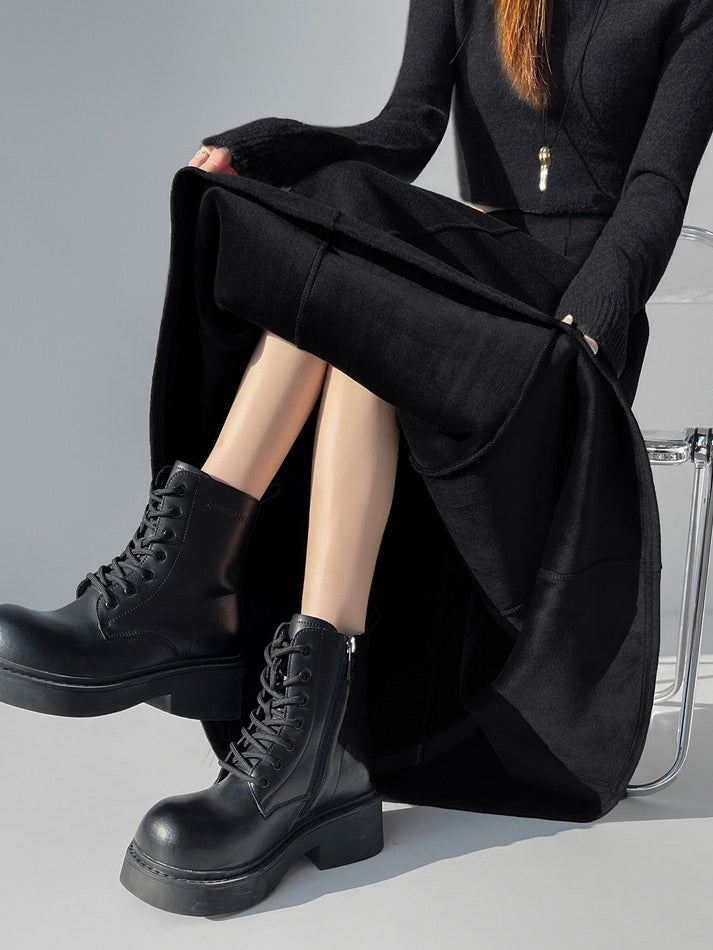 Slimming A-Line Maxi Skirt_BDHL8035