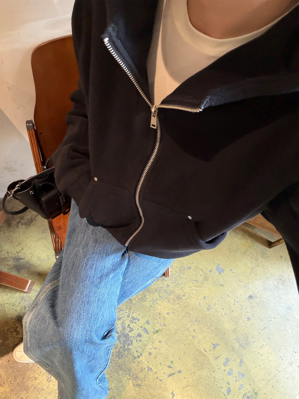 Hooded Thick Short Jacket_BDHL8127