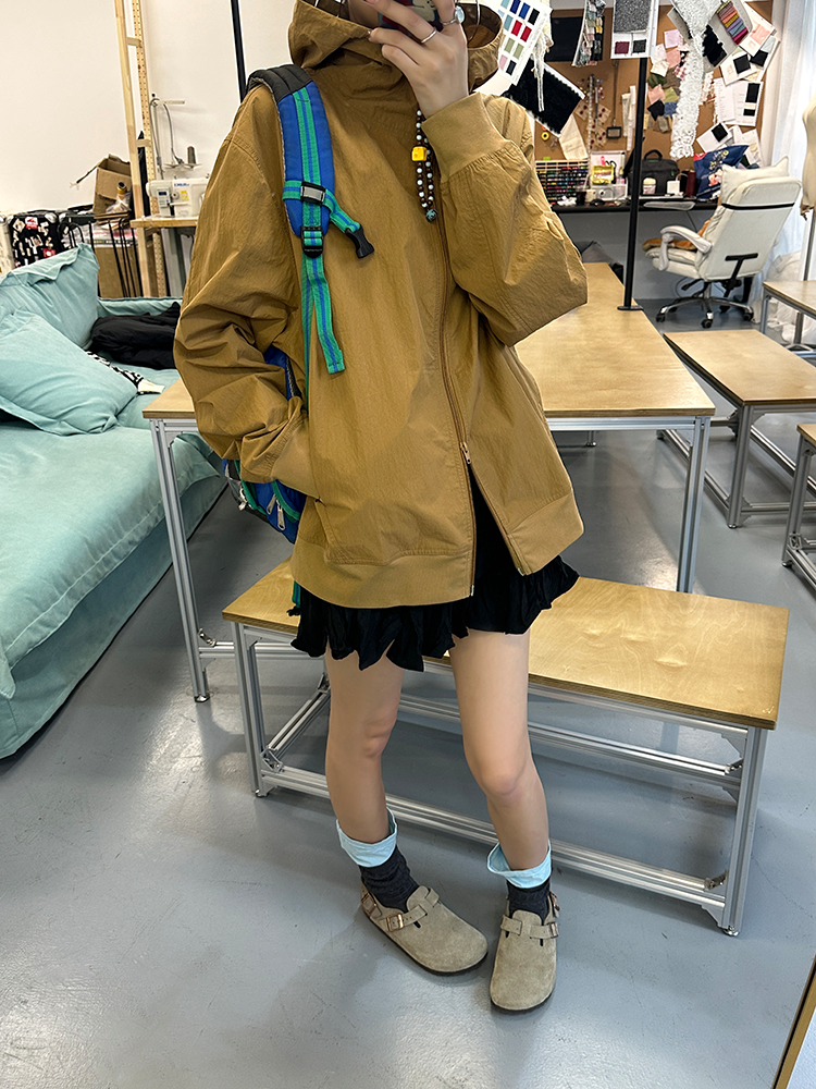 Hooded Loose Small Jacket_BDHL7166
