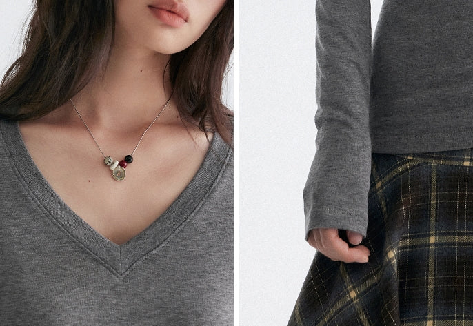 V領修身上衣_BDHL7949