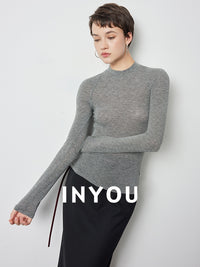 Half-Turtleneck Slim Tops_BDHL6388