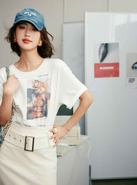 Double-Sided Printed White T-Shirt_BDHL5956