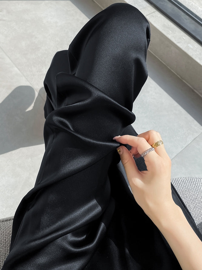 Flared Shiny Horseshoe Pants_BDHL7222