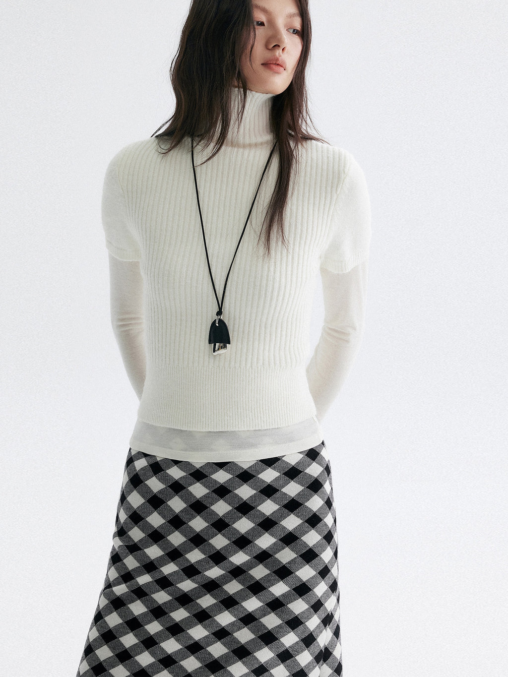 高領短針織上衣_BDHL7948