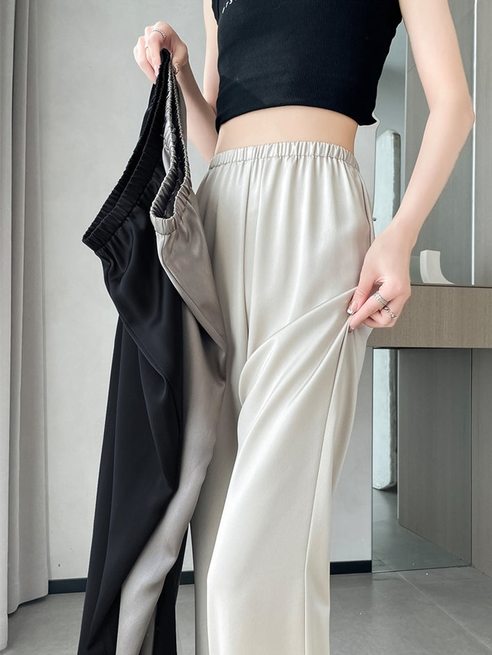 Flared Shiny Horseshoe Pants_BDHL7222