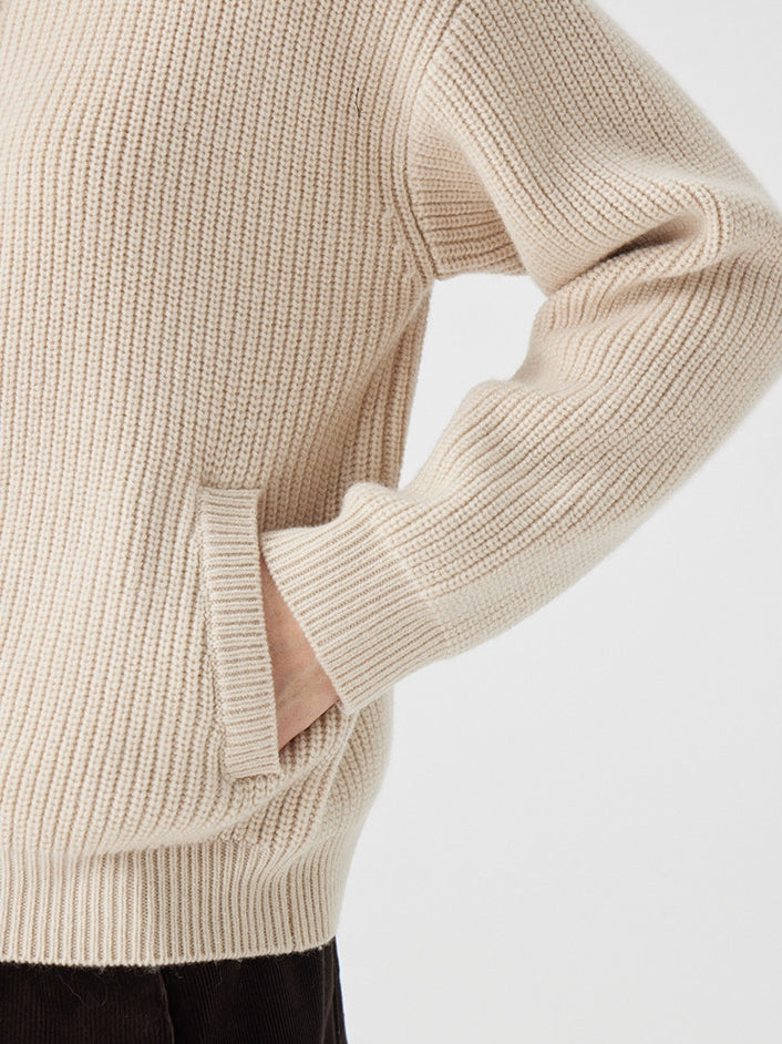 立領羅紋針織開襟衫_BDHL8117