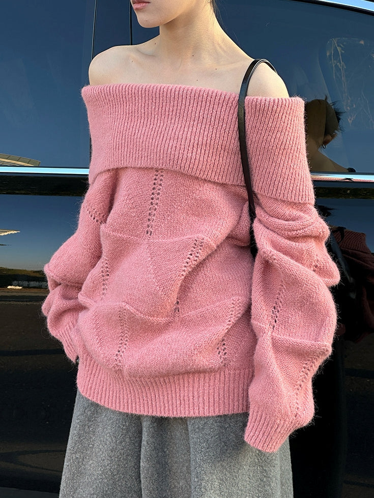 Off-The-Shoulder Knit Tops_BDHL8136