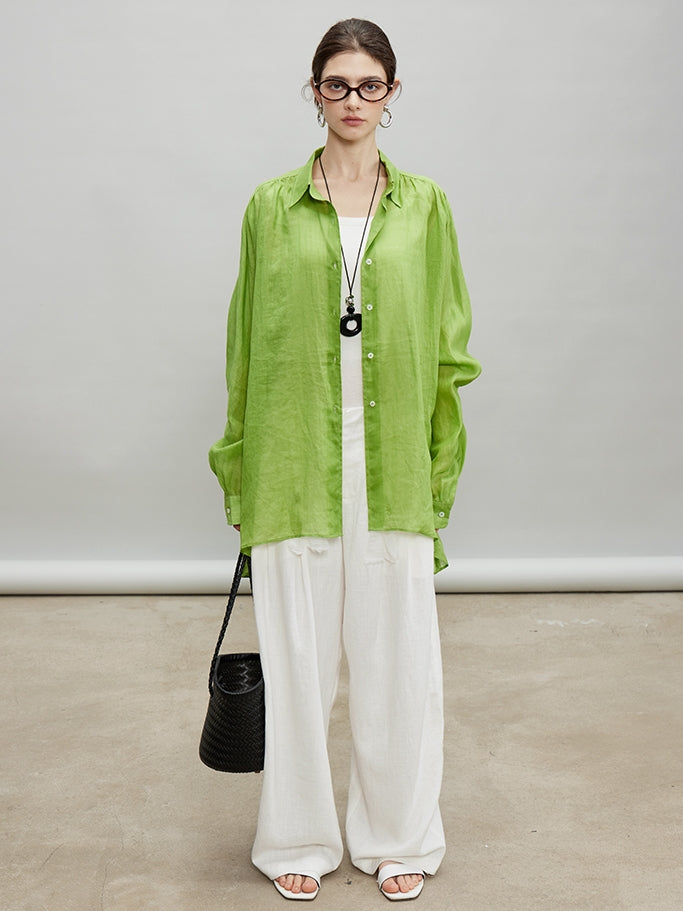 Slightly Transparent Wide Shirt_BDHL7199