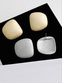 Geometric Pendant Necklace Or Pierced earrings_BDHL7443