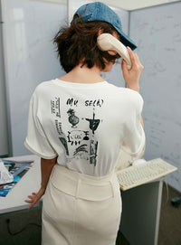 Double-Sided Printed White T-Shirt_BDHL5956