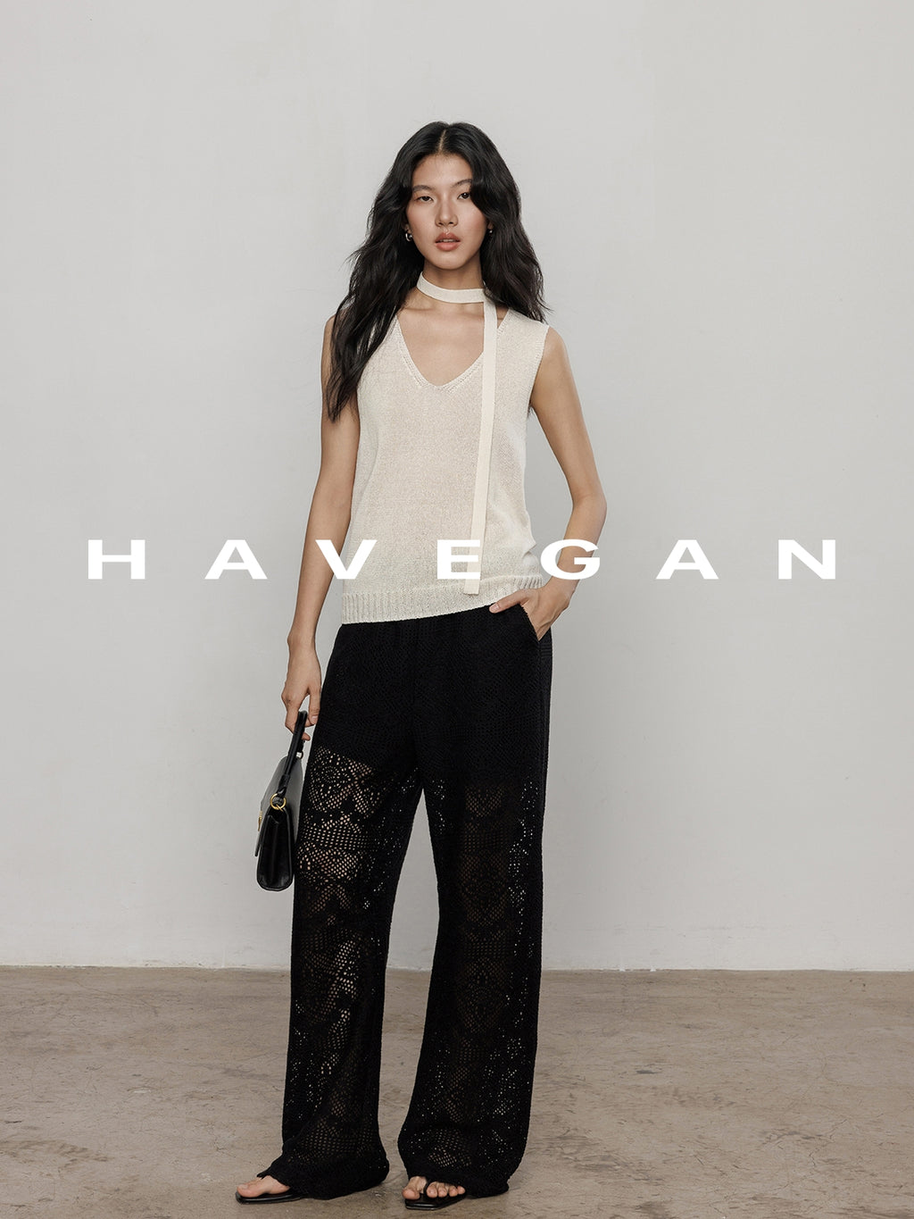 V-Neck Tie-Strap Knitted Vest_BDHL7477