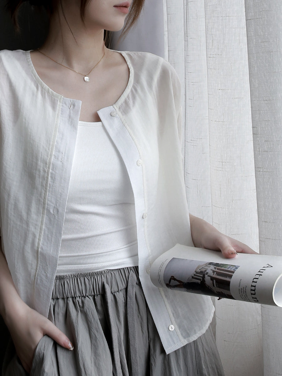 Thin Drawstring Wide Pants_BDHL7580