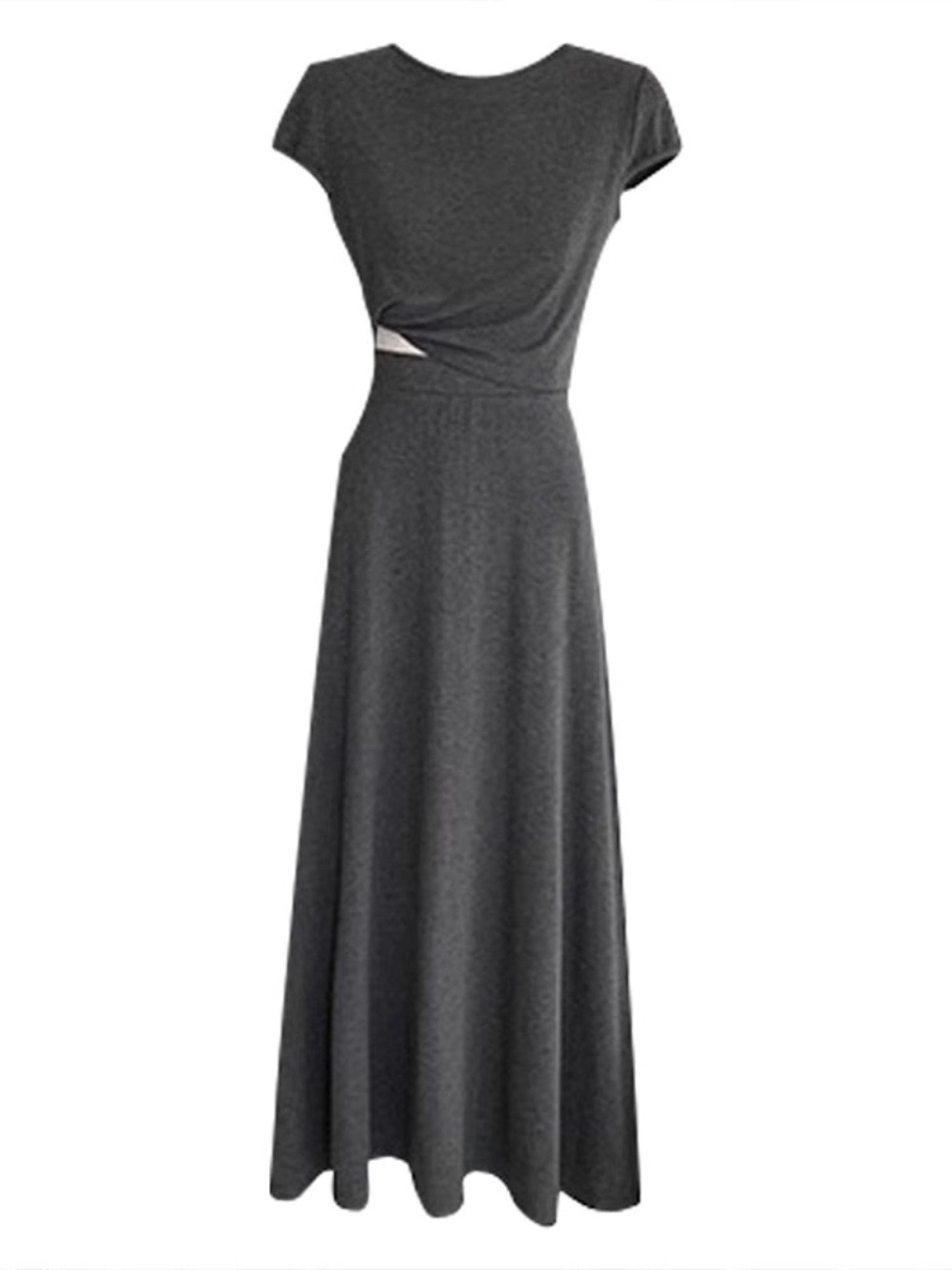 Short-Sleeved Tops And Long Skirt Set_BDHL7553