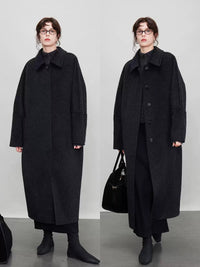 Cocoon Silhouette Long Coat_BDHL6925