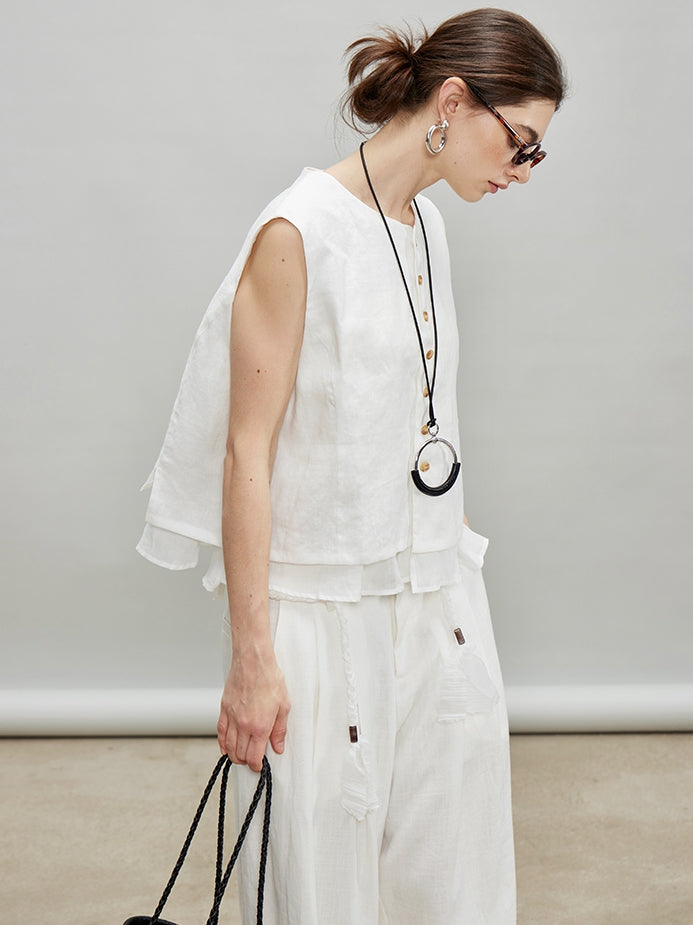 Fake Two-Piece Short Vest_BDHL7189