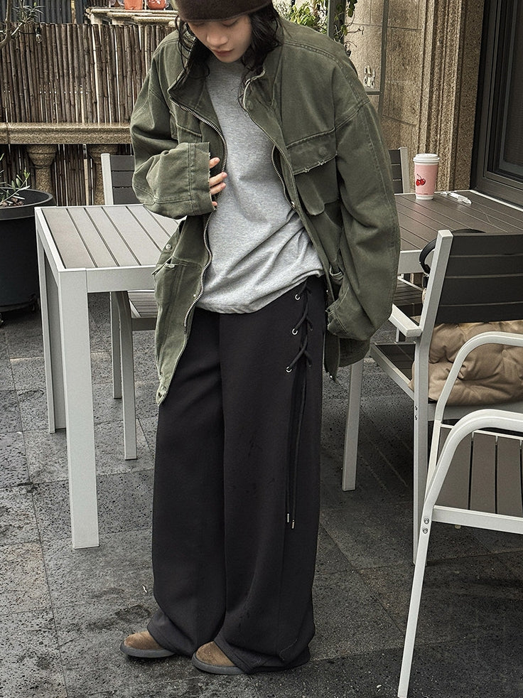 Side-Strap Wide-Leg Pants_BDHL8151