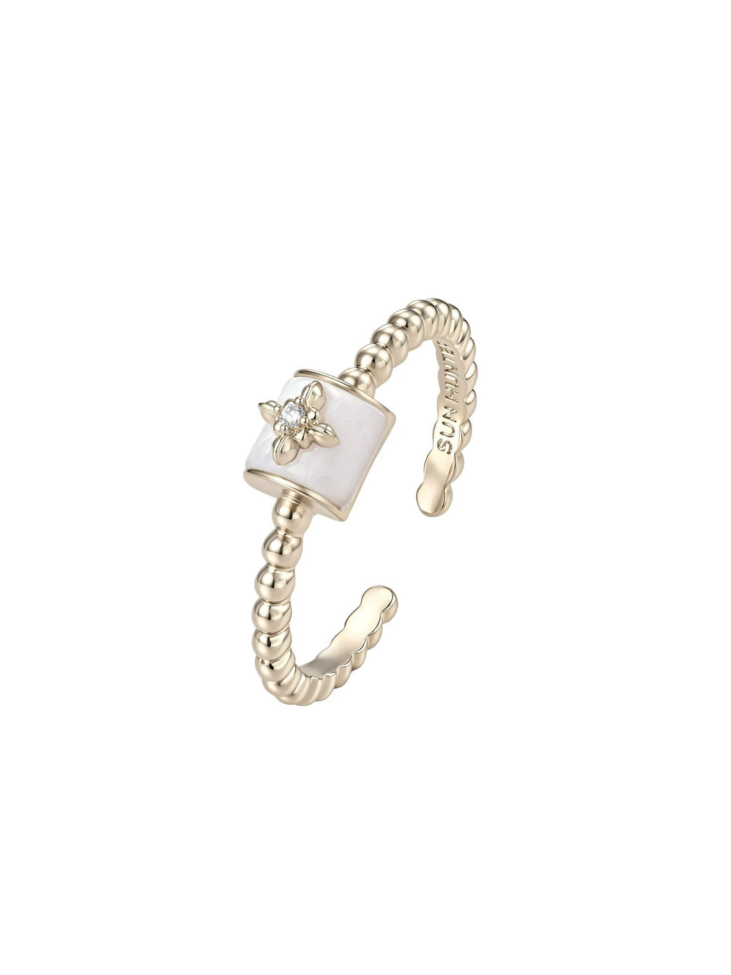 Iris Shell Beaded Ring_BDHL8471