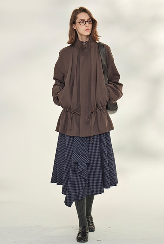 Slimming High-Waisted A-Line Skirt_BDHL7737