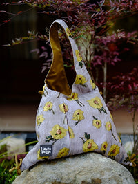 Floral Shoulder Basket Bag_BDHL7070