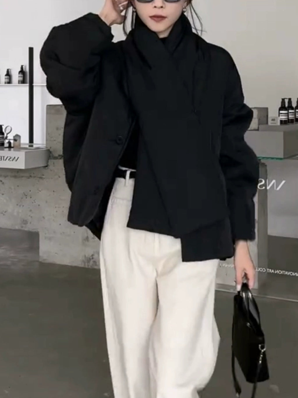 Black padded jacket_BDHL8030