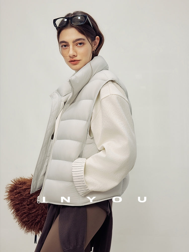 Stand-Collar Down Vest_BDHL7987