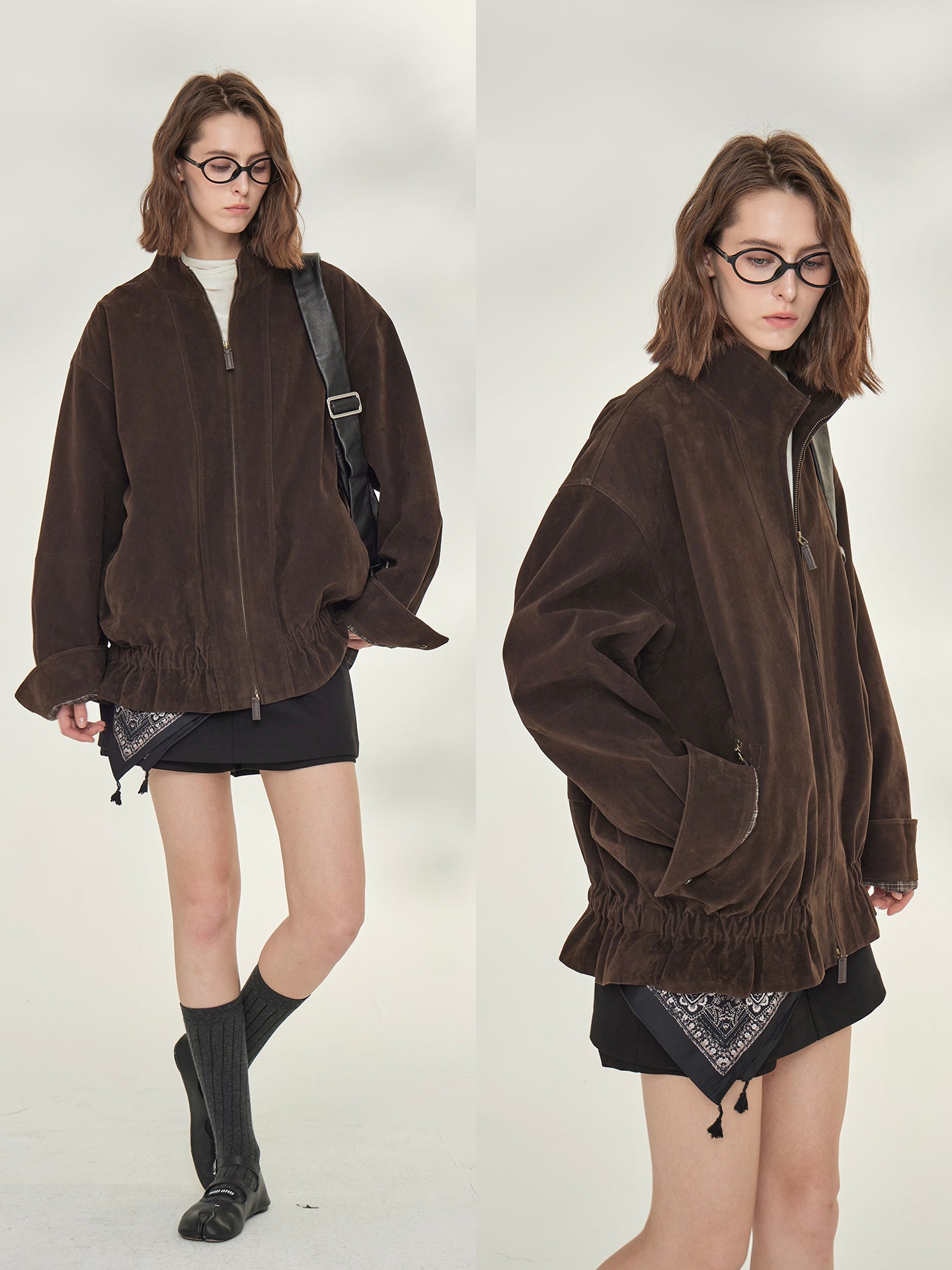 Retro Suede Brown Jacket_BDHL7738