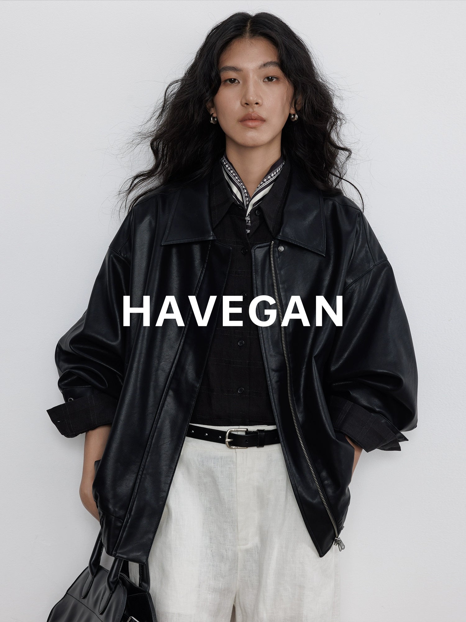 Long-Sleeved Leather Jacket_BDHL7709