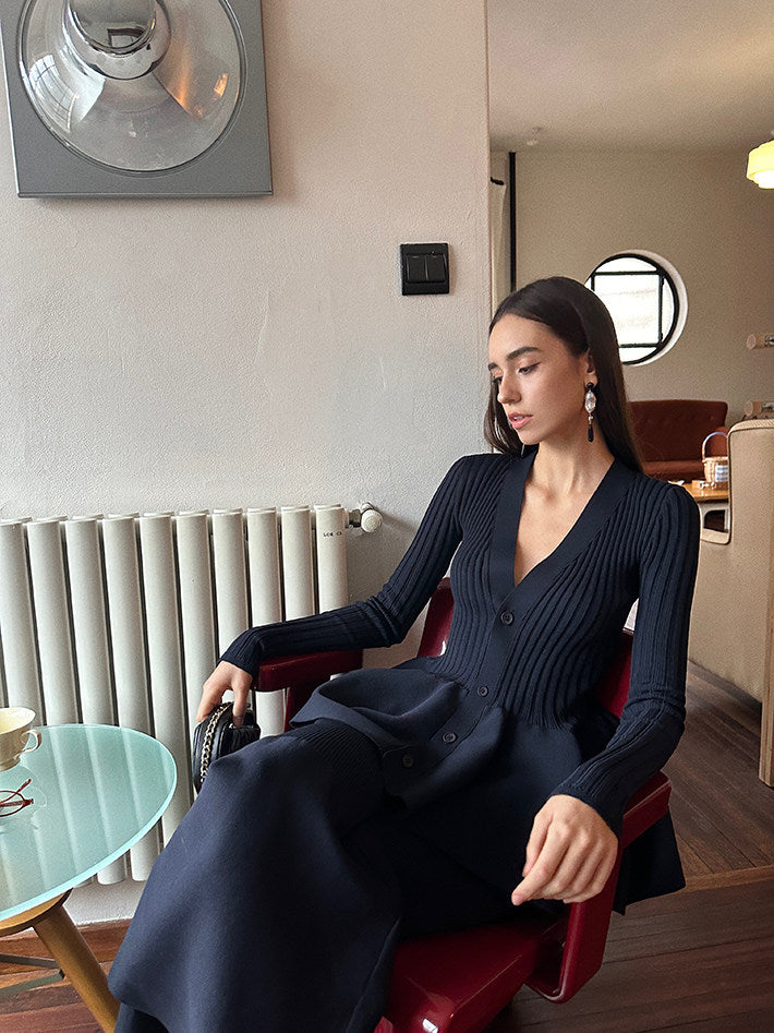 彈性針織開襟衫或褲子_BDHL8055