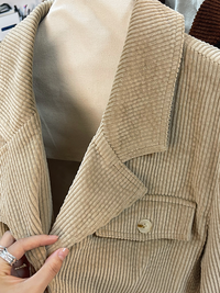 Corduroy Single-Breasted Jacket_BDHL6644