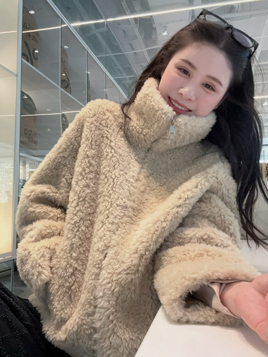 蓬鬆拉鍊外套_BDHL8088