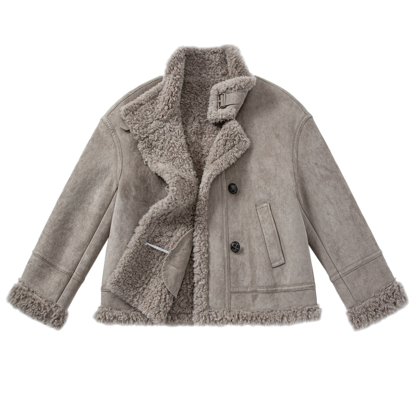 Stand-collar short-length jacket_BDHL8126