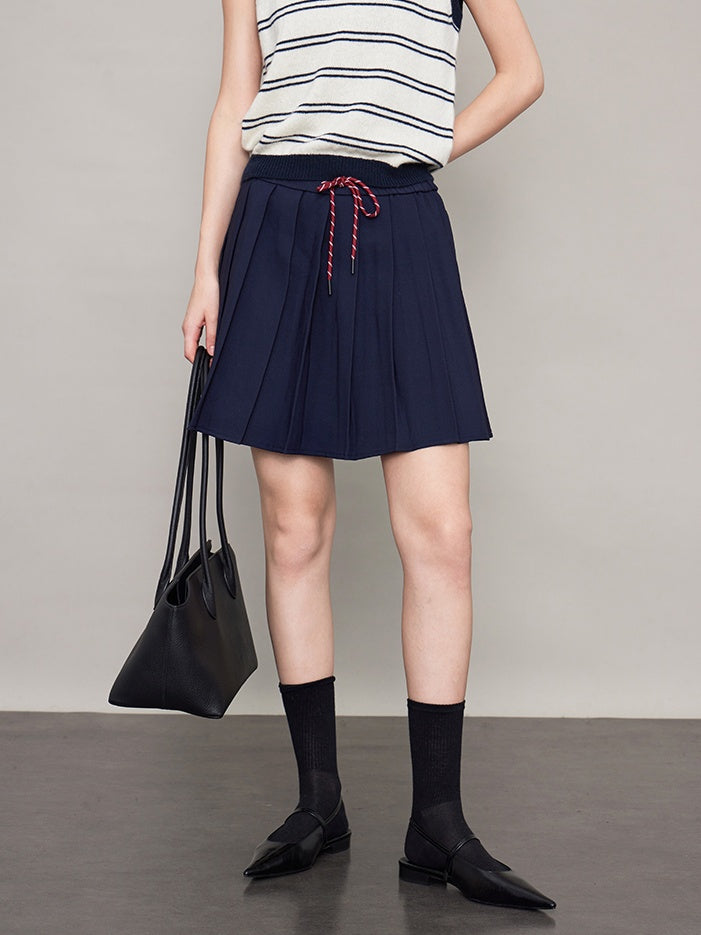 College String Pleated Skirt_BDHL6618