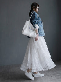 Sweet Long Gauze Skirt_BDHL7269