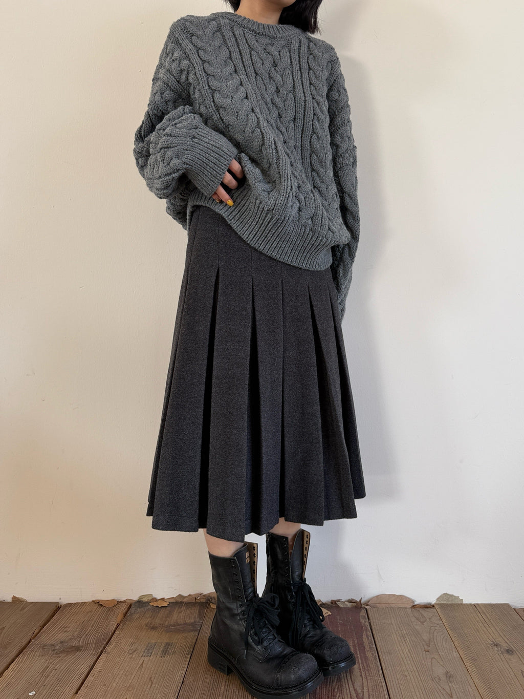 3D Cable Knit Sweater_BDHL8111