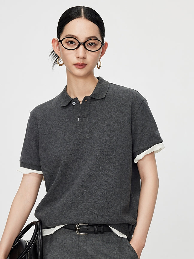 Simple Design Polo Shirt_BDHL7590