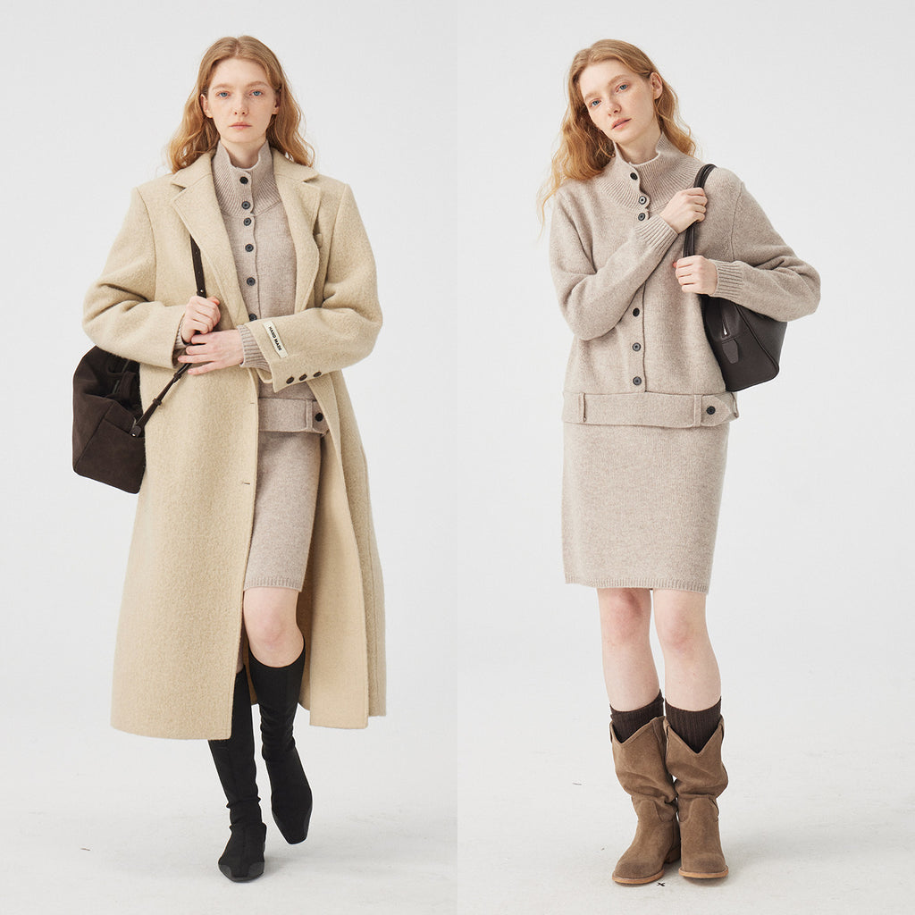 Classic Lapel Long Coat_BDHL8115