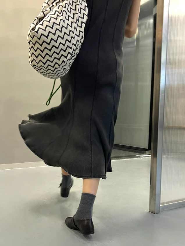 魚尾無袖連身裙_BDHL7407