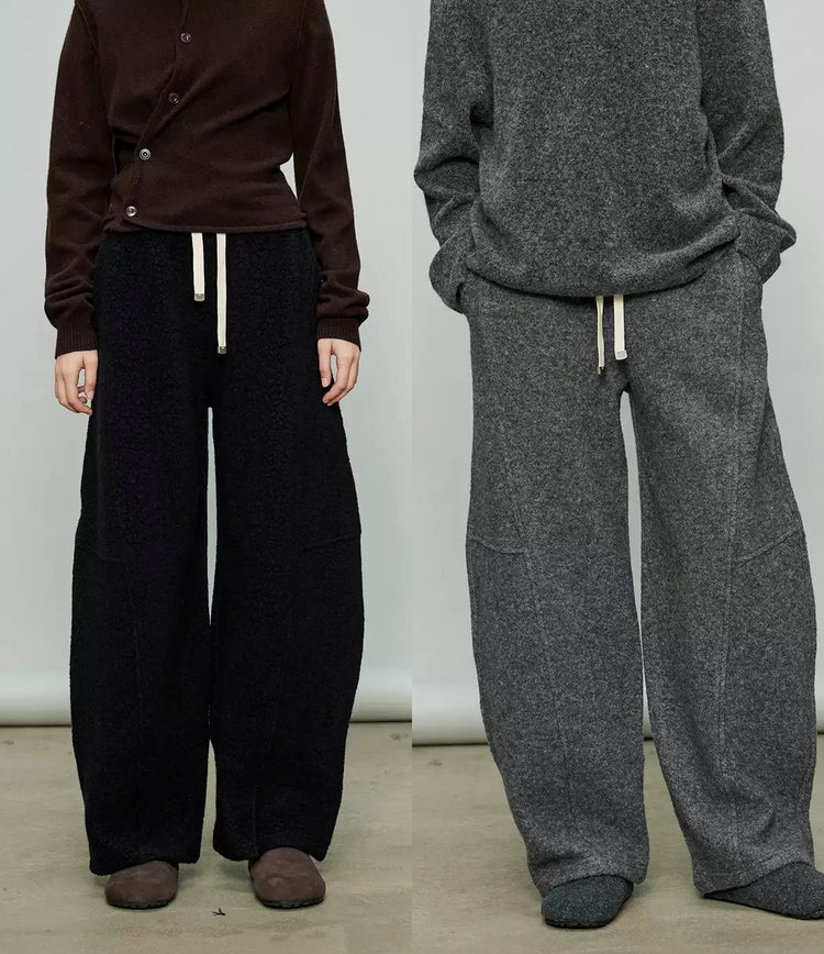 Relaxed Elastic-Waist Wide Pants_BDHL6918